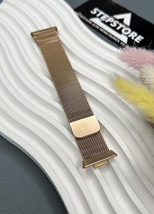 Ремешок металлический для huawei watch fit 3 миланская петля milanese loop золотистый