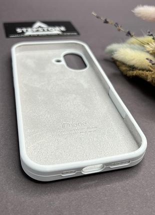 Чехол для iphone 17 silicone case с микрофиброй силиконовый противоударный 35. белый (white) 2