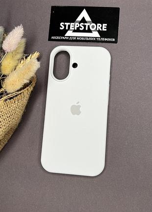 Чехол для iphone 17 silicone case с микрофиброй силиконовый противоударный 35. белый (white) 3