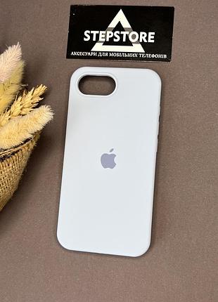 Чохол для iphone 16e silicone case з мікрофіброю силіконовий протиударний 12. блакитний (lilac) 3