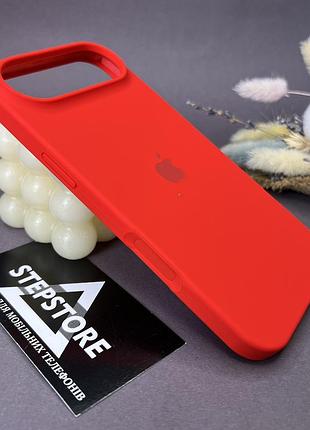 Чехол для iphone 17 air silicone case с микрофиброй силиконовый противоударный 9. красный (red)