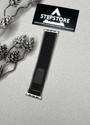 Ремешок trail loop для apple watch 38 40 41 mm мм series 2 3 4 5 6 7 se на липучках 2. серый-зеленый