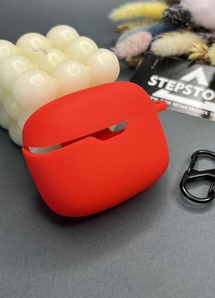 Чехол для наушников jbl tune 245 nc с карабином силиконовый толстый противоударный красный