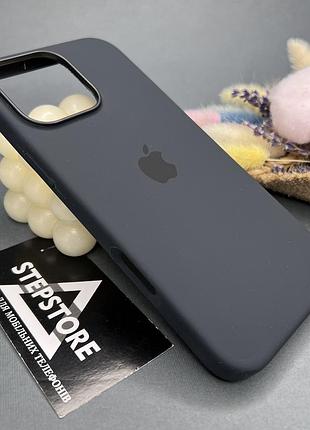Чохол silicone case для iphone 16 pro з magsafe без швів із закритим низом 2