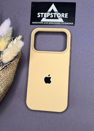 Чехол для iphone 17 pro silicone case с микрофиброй силиконовый противоударный 36. песочный (coffee) 3