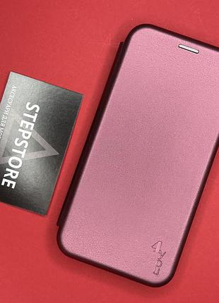 Чохол книжка 360 для samsung a36 (а366) шкіряна з кишенькою візитниця з підставкою бордовий