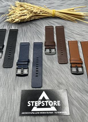 Ремінець шкіряний для amazfit bip 5 на класичній застібці garmin square 22 мм