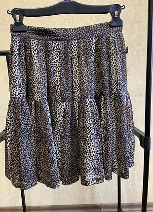 Міді спідниця з леопардовий принтом blacky dress