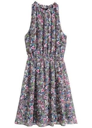 Нежное шифоновое платье в полевые цветы h&m в идеале2 фото