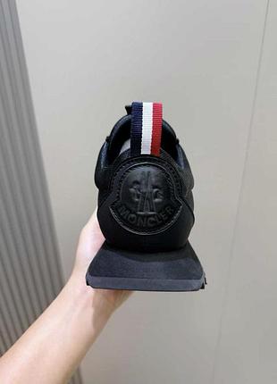 Чоловічі чорні спортивні кросівки moncler pacey на масивній підошві 4