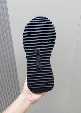 Чоловічі чорні спортивні кросівки moncler pacey на масивній підошві 7
