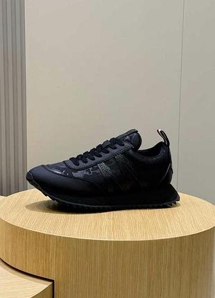 Чоловічі чорні спортивні кросівки moncler pacey на масивній підошві 6