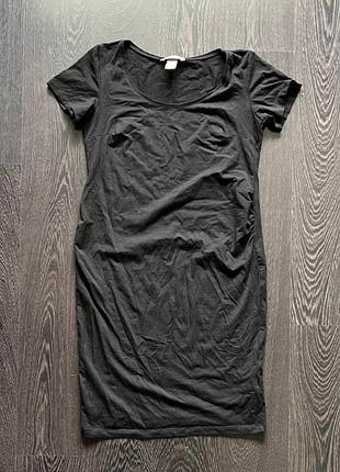 Чорна базова сукня h&m mama, розмір m