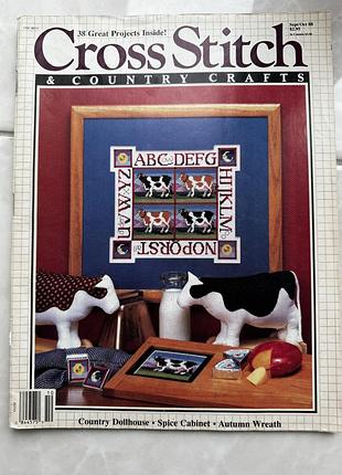 Вінтажний журнал для вишивки cross stitch and country crafts