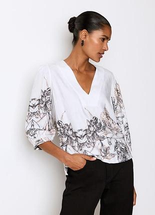 Стильная блуза 22% льна