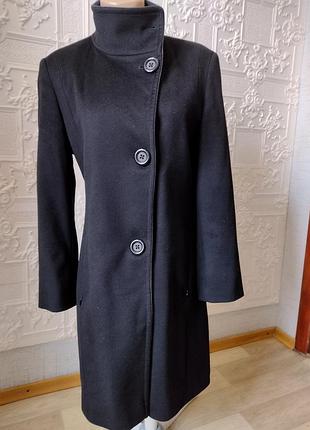 Шикарне пальто чорного кольору з вовни люкс від loro piana