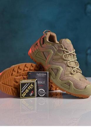 Армийские мужские кроссовки, водонепроницаемые низкие,lova койот песочные,натуральная замша кордура.44 /28.5см.словатчина.