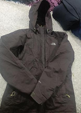 Оригинальная стильная женская водоотталкивающая удлиненная куртка парка the north face hyvent, размера м