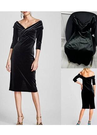 Шикарное платье велюр по фигуре