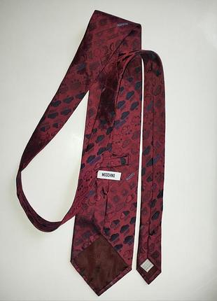 Червона краватка галстук moschino з принтом хмари