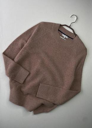 Светр жіночий італійська вовна tommy hilfiger колір рожеве золото розмір s