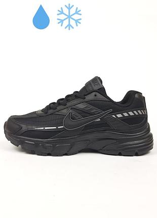 Кроссовки мужские nike initiator черные зимние утепленные демисезонные кожа текстиль водонепроницаемый размер 41-45 новые 4462