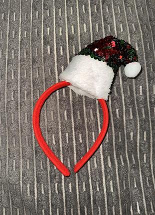 Новорічний обруч, святковий обруч для новорічних свят