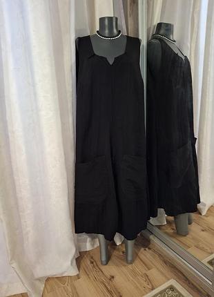 Стильне з двома великими кишенями плаття 👗