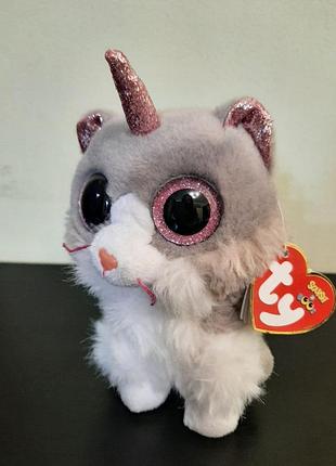 Плюшева іграшка ty котик єдиноріг 15см