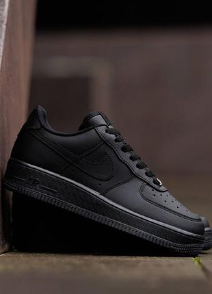Жіночі базові кросівки nike air force 1 low ‘07 black edition