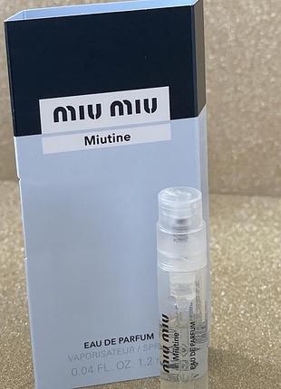 Miu miu miutine edp 1.2 ml