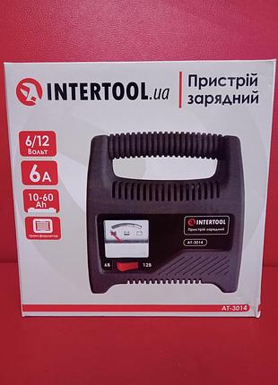 Автомобильное зарядное устройство 6а intertool с переключателем 6/12 вольт и индикатором заряда