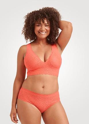 Бюстгальтер топ-бралет з мереживним жакардовим візерунком sloggi zero lace 2.0