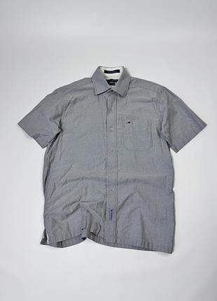Чоловіча сорочка tommy hilfiger з коротким рукавом оригінал розмір м 100% коттон