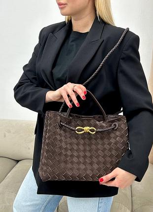 Жіноча сумка замшева коричнева andiamo