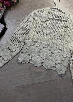 Кофта мереживо