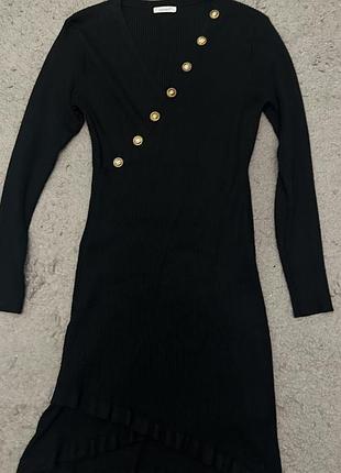 Плаття трикотажне, чорне. віскоза 70%