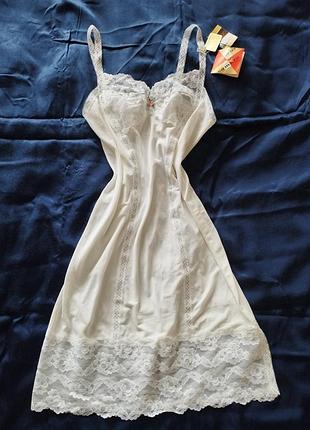 Новая белая комбинация, ночная рубашка, comazo, нитевичка, хл, ❄️