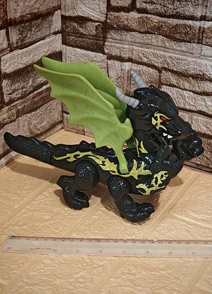 Механическая игрушка дракон, машет крыльями и головой
