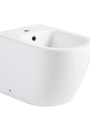 Биде напольное qtap jay 560х360х410 мм, white qt07443375w