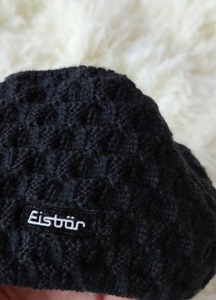 Спортивная теплая черная повязка на голову вязка флис от eisbar3 фото