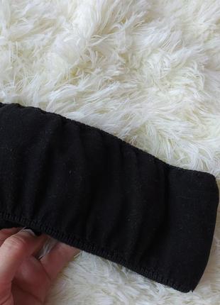 Спортивная теплая черная повязка на голову вязка флис от eisbar4 фото