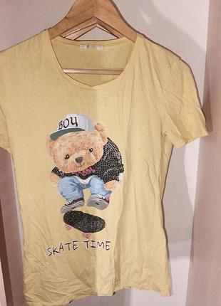 Футболка жіноча з ведмедиком