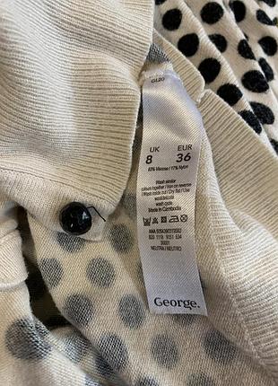 Кофточка лёгкая в горох 4