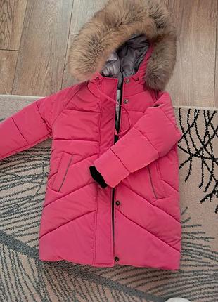 Зимова тепла куртка р 122 -128