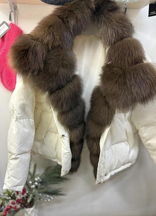 Пуховик з хутром, пухова куртка