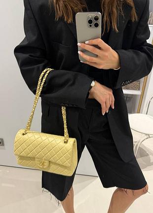 Люксова жіноча брендова сумка classic medium double flap bag premium 🤩