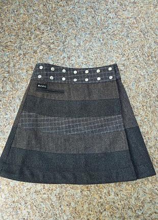 Moshiki шерстяная двусторонняя юбка