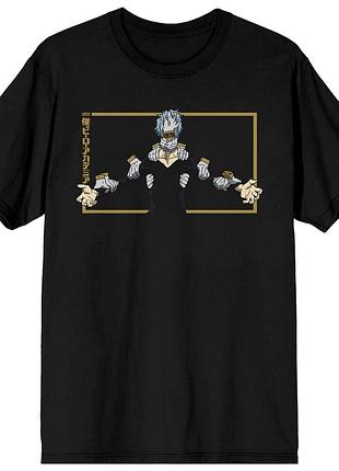 Футболка черная loys анимэ my hero academia - shigaraki open arms xs s