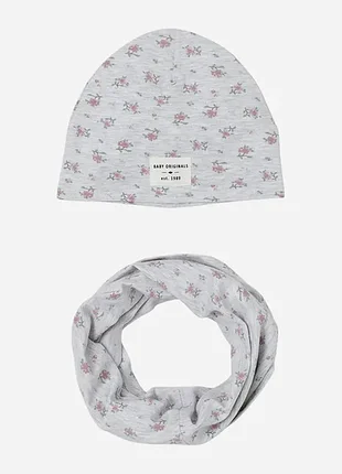 H&amp;m детский демисезонный комплект (шапка + шарф) для девочки